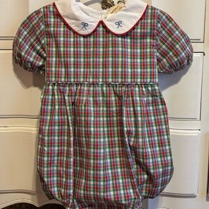 The Beaufort Bonnet Company Cindy Lou Sash Bubble (Miss Porter’s Plaid) NWT